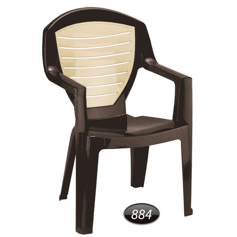 صندلی دسته دار دو رنگ کد 884 ناصرپلاستیک